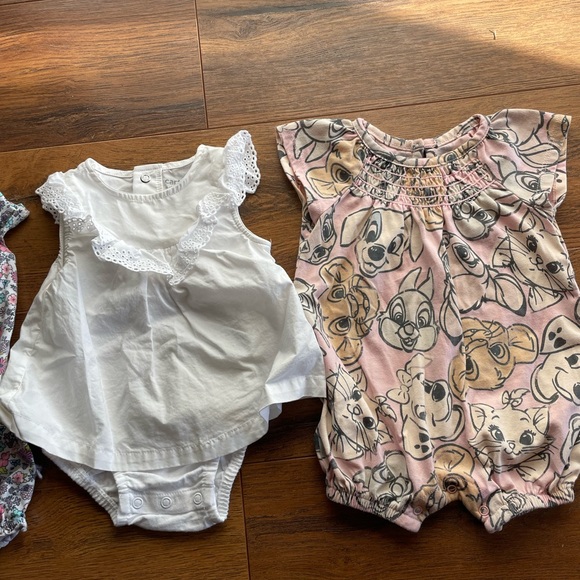 Adorable Baby Romper Set Baby Girl Summer Clothes Bundle Cat & Jack RuffleButts - Picture 5 of 12